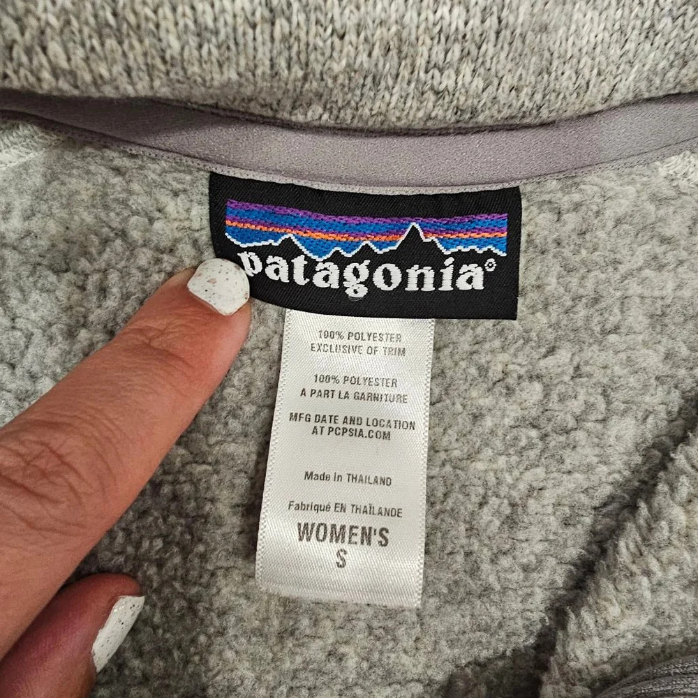 Women's Patagonia Fleece Pullover S Grey - Picture 6 of 9